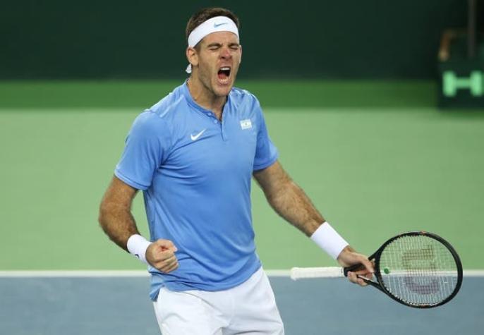 Copa Davis: Del Potro resucita ante Cilic para mantener con vida a Argentina