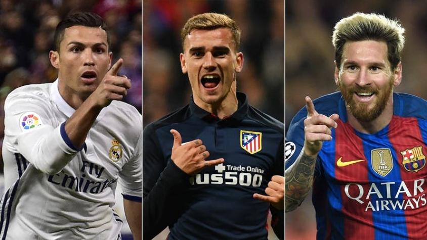 Cristiano Ronaldo, Griezmann y Messi finalistas para ser el "Mejor Jugador FIFA 2016"