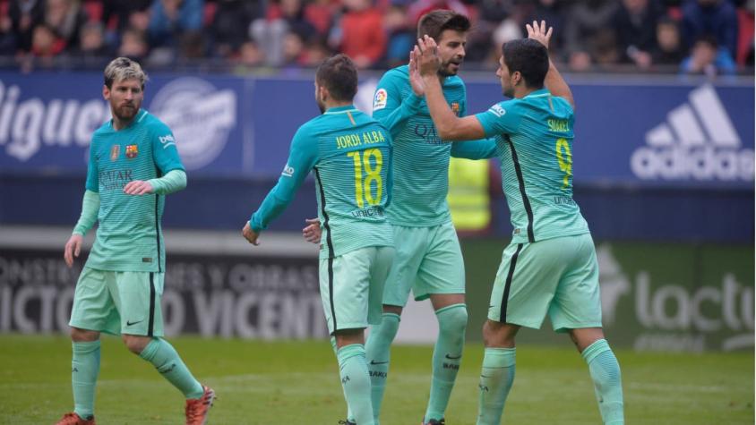 Barcelona derrota a Osasuna y le mete presión a Real Madrid en La Liga