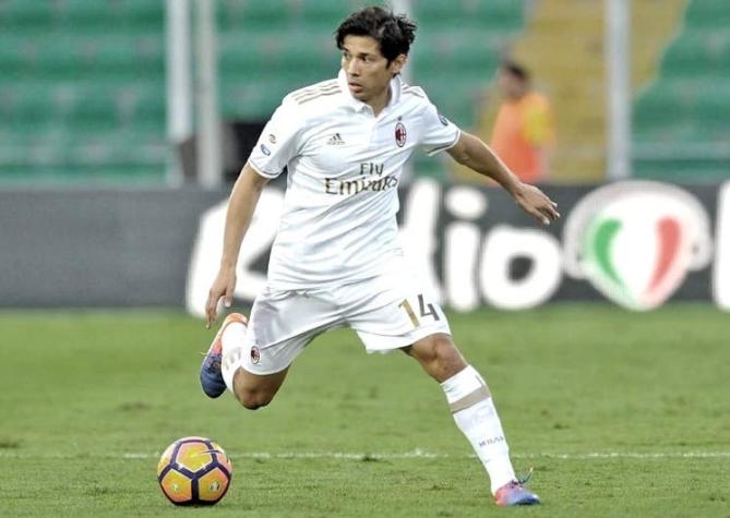 Inflamación en la rodilla deja a Matías Fernández fuera del duelo de AC Milan ante Atalanta