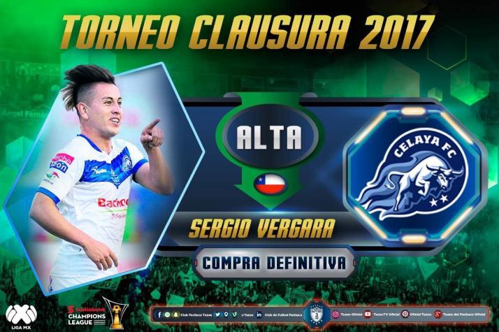 Braian Rodríguez y el chileno Sergio Vergara son los nuevos jugadores del Pachuca