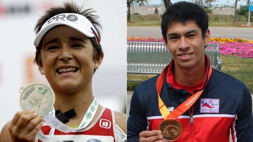 Bárbara Riveros y Jorge Carinao electos "Mejor de los mejores" por Círculo de Periodistas Deportivos