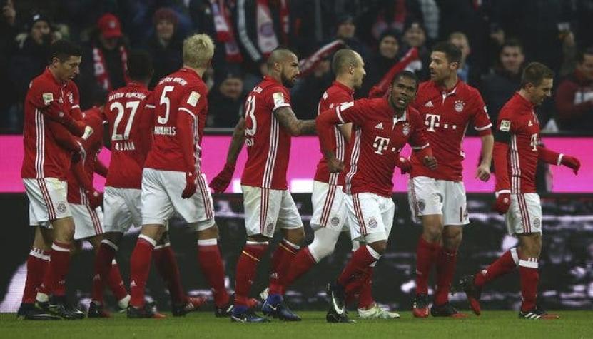 Vidal junto a Bayern Munich son líderes absolutos en Alemania tras apabullar a Leipzig