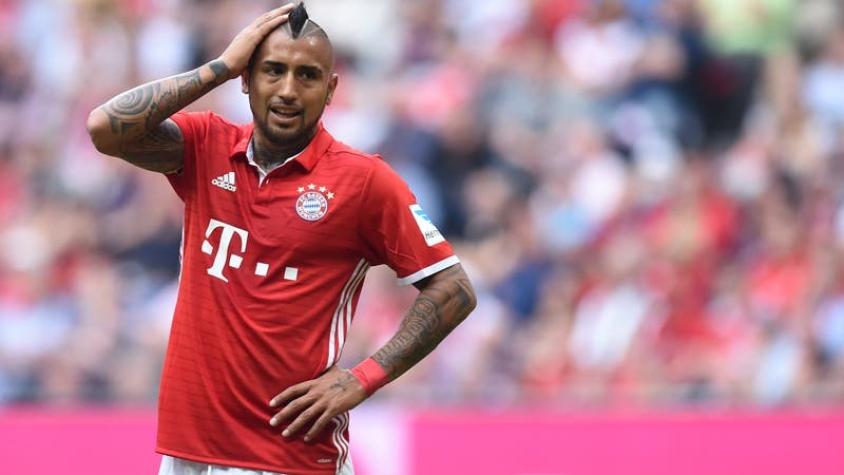 Arturo Vidal se lesiona y llegaría con lo justo al choque ante Arsenal por la Champions