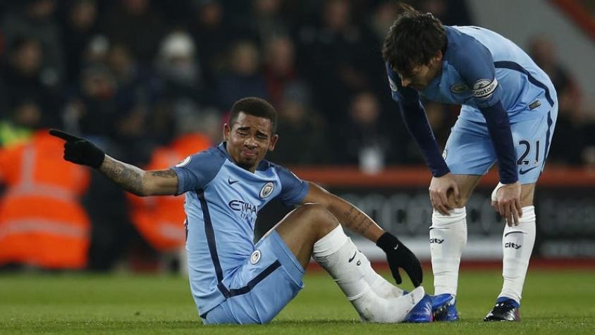 Malas noticias para el Manchester City: Gabriel Jesús estará fuera cerca de 2 meses