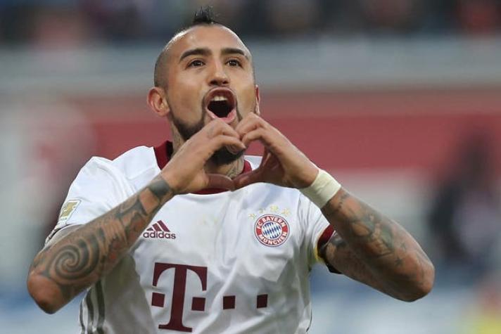 "Vamos con todo equipo hoy": Vidal ya vive el duelo ante el Arsenal de Alexis