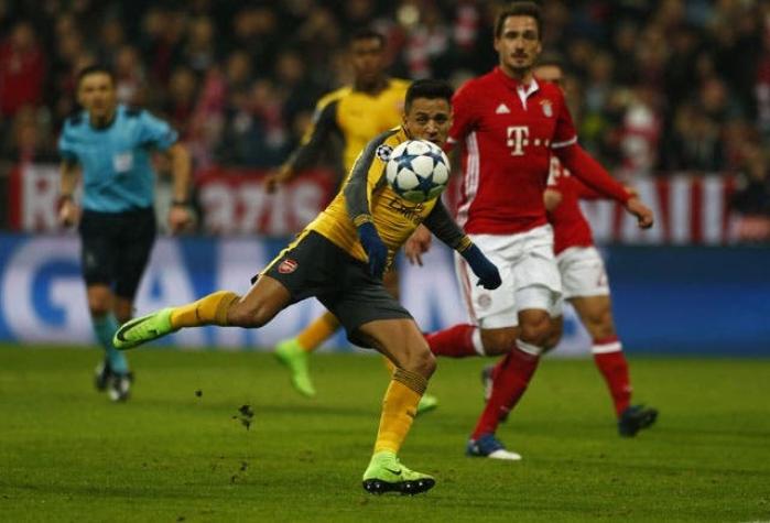 Alexis supera a Vidal como el jugador chileno con más goles en la Champions