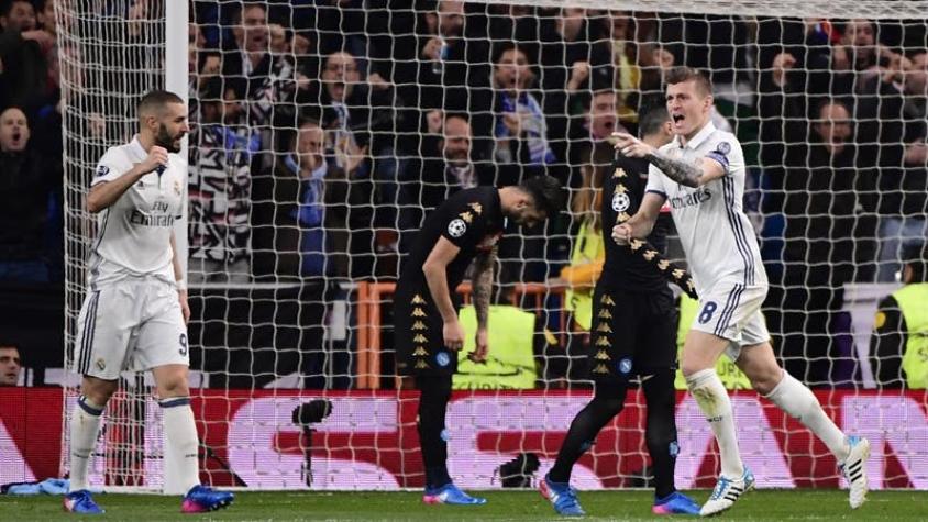 Real Madrid vence al Napoli y queda con la primera opción de avanzar en Champions League