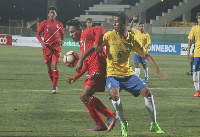 [VIDEO] La victoria de Brasil sobre Perú en el Grupo B del Sudamericano Sub 17