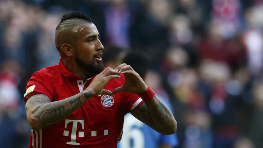 [VIDEO] Arturo Vidal anota en increíble goleada del Bayern Münich sobre Hamburgo