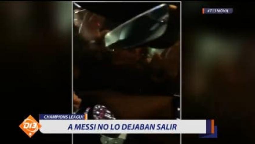 [VIDEO] A Messi no lo dejaban salir del estadio tras contundente triunfo del Barcelona