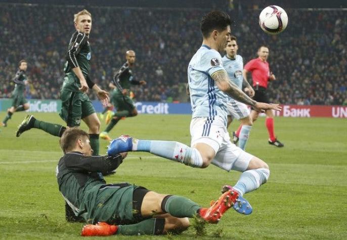 Celta con Pedro Pablo Hernández gana en Rusia y está en cuartos de la Europa League