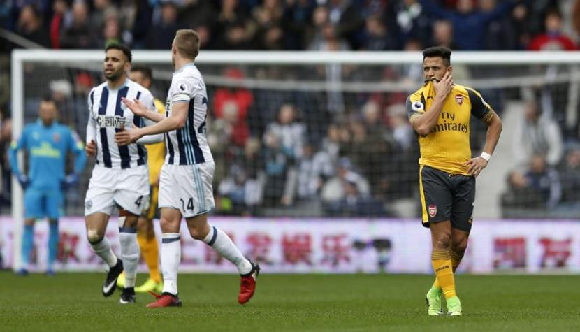Alexis Sánchez anota en derrota de Arsenal frente a West Bromwich Albion