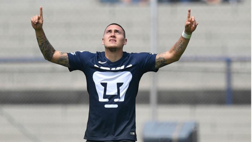 [VIDEO] Nicolás Castillo anota dos goles en derrota de Pumas ante América en México