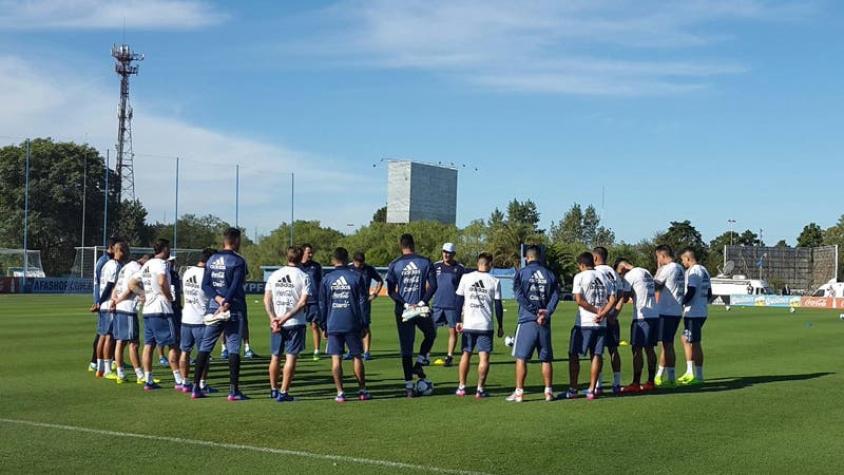 [VIDEO] Argentina realiza su primera práctica de cara al duelo ante Chile sin Lionel Messi