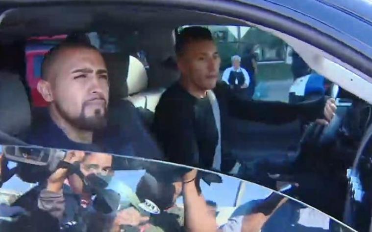 [FOTO] La arenga de Arturo Vidal en la antesala del partido frente a Argentina