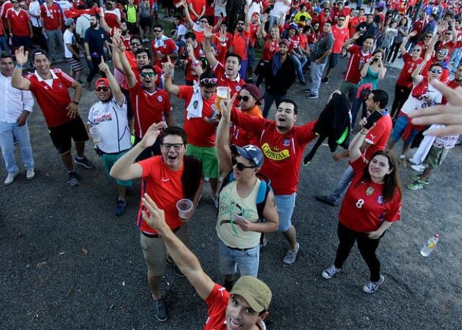 La original polera que los hinchas chilenos llevaron a Argentina