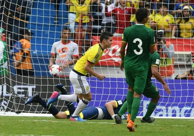 James Rodríguez le da el triunfo a Colombia con polémico penal frente a Bolivia