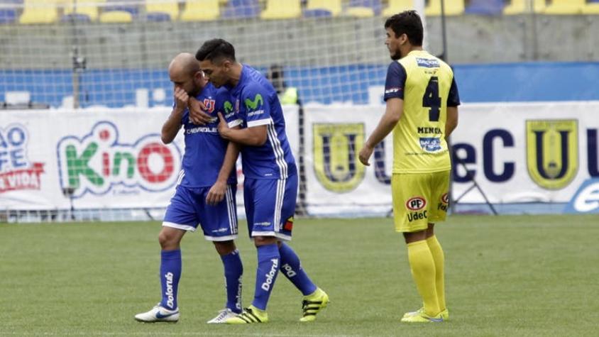 La U iguala sin goles ante U. de Concepción en duelo marcado por expulsión de Lorenzetti