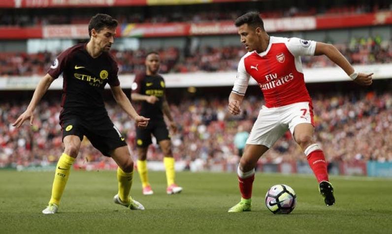Arsenal de Alexis y Manchester City de Bravo igualan en la Premier League