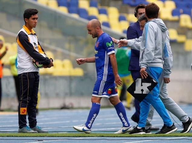 La "U" pierde a Gustavo Lorenzetti y Jean Beausejour es duda para el Superclásico