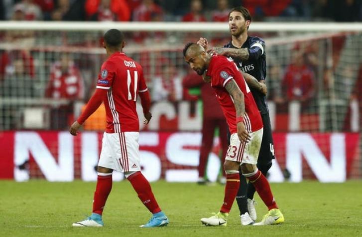 [VIDEO] Revisa los goles del triunfo del Real Madrid sobre Bayern de Vidal en Champions