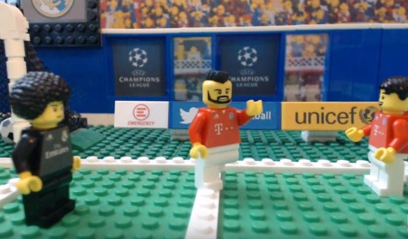 [VIDEO] El partido de Arturo Vidal ante Real Madrid en Champions en versión Lego
