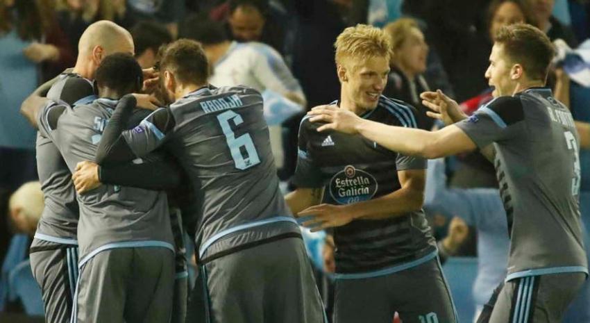 Celta de chilenos logra luchado triunfo ante Genk en cuartos de final de la Europa League