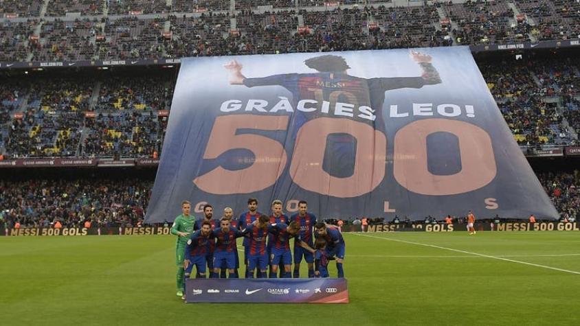 [VIDEO] El gran homenaje del Camp Nou a Lionel Messi por sus 500 goles con Barcelona