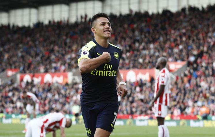 [VIDEO] Así fue el golazo de Alexis en goleada de Arsenal sobre Stoke City en Premier