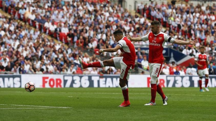 [VIDEO] El gol con que Alexis abrió el marcador ante Chelsea en final de la Copa FA
