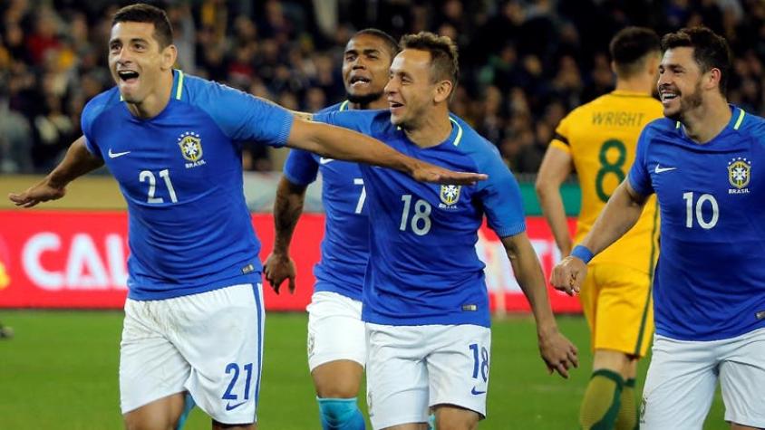 [VIDEO] Brasil con "gol de camarín" terminó apabullando a Australia en amistoso
