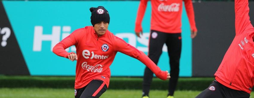 Alexis Sánchez queda al margen de la práctica de “la Roja” en Moscú
