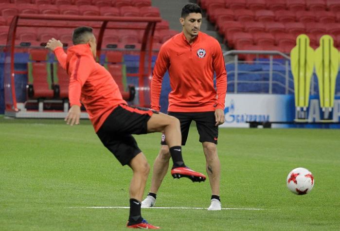[VIDEO] Aránguiz y Hernández en el medio: la fórmula de Pizzi para detener a Ronaldo