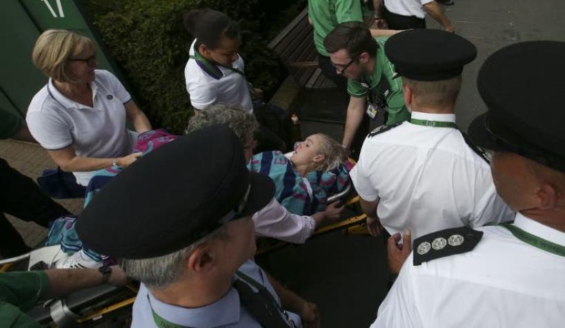 [VIDEO] La grave lesión que sufre tenista que conmocionó a los fanáticos en Wimbledon