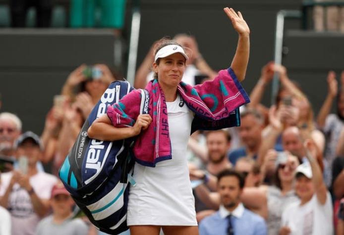 Konta es la primera británica en acceder a cuartos de final de Wimbledon en 33 años