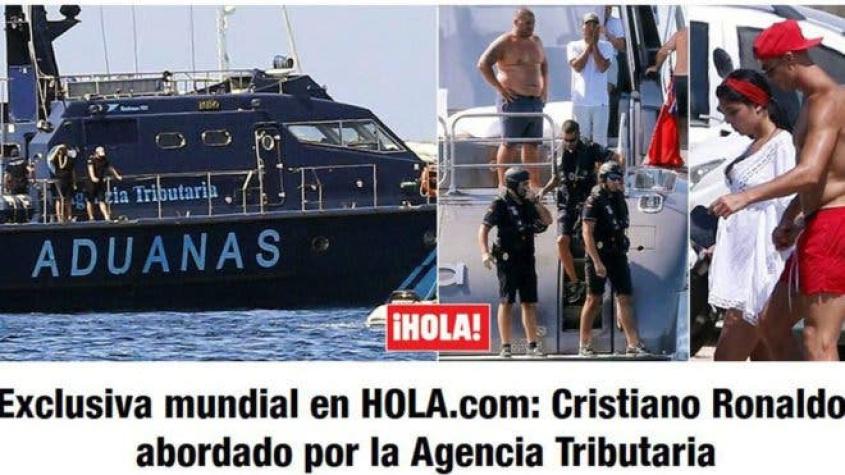 En sus vacaciones yate de Cristiano Ronaldo fue inspeccionado por Agencia Tributaria Aduanera