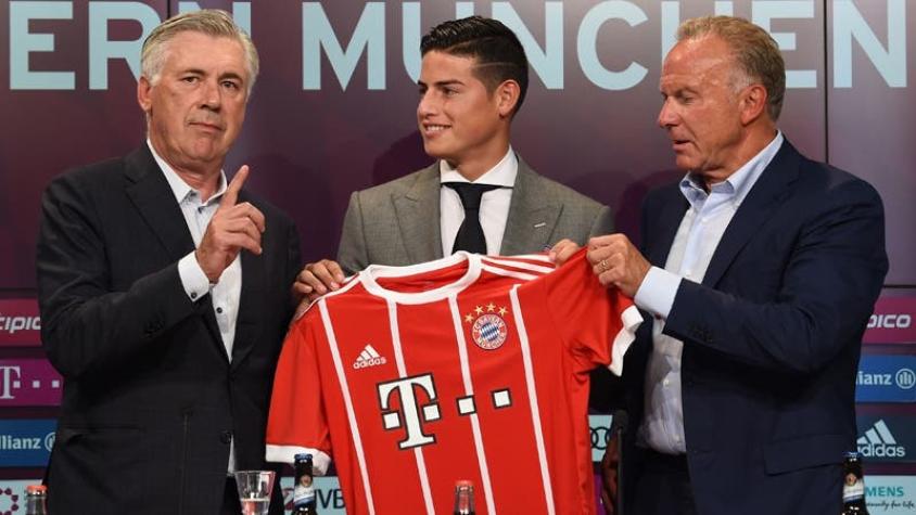 [VIDEO] James Rodríguez es presentado como nuevo compañero de Arturo Vidal