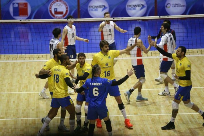 Chile no pudo ante Brasil y cayó en semifinales del Sudamericano de voleibol