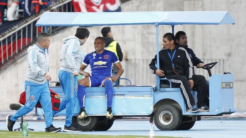 Malas noticias para la "U": Benegas se pierde todo el Transición por rotura de ligamento