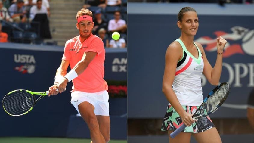 Números 1 siguen firmes en el US Open: Nadal y Pliskova avanzan a cuartos