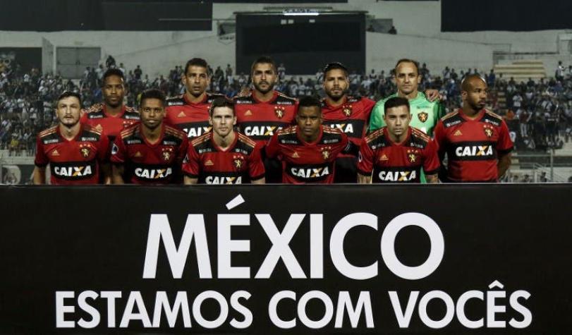 Eugenio Mena celebra junto a Sport Recife histórico paso a cuartos de Copa Sudamericana