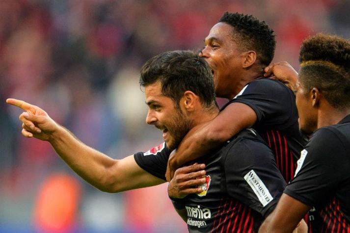 Charles Aránguiz juega en revitalizadora goleada del Leverkusen sobre Hamburgo