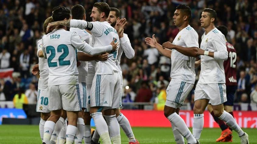 Real Madrid golea a Eibar y se mantiene a la caza del líder Barcelona en España