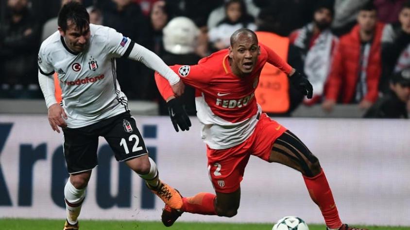 Besiktas con Medel iguala ante AS Monaco y deja en suspenso su clasificación en Champions