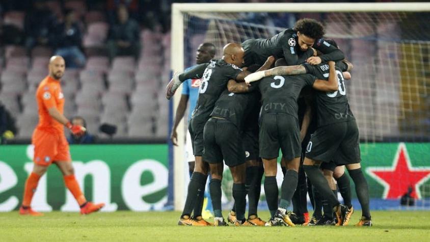 Manchester City sin Bravo gana al Napoli y asegura su paso a octavos en la Champions