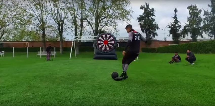 [VIDEO] Jugadores de Colo Colo compiten en particular tiro al blanco