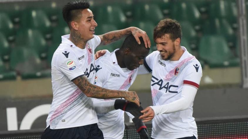 Erick Pulgar juega en importante triunfo de Bologna por la Serie A de Italia