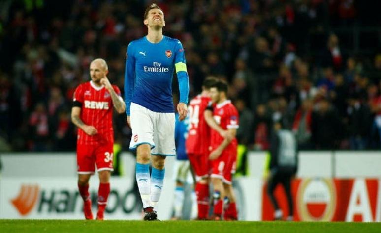 Un Arsenal clasificado a dieciseisavos cae ante Colonia en la Europa League