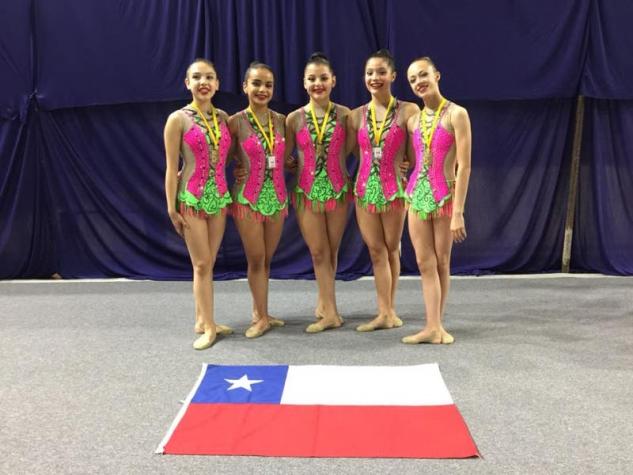 Chilenas brillan en el Panamericano de Gimnasia Rítmica en Rosario